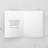 お客様のサービスに感謝軍隊ありがとう サンキューカード (内部)