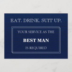 お客様のサービスは花婿介添人として青色で要求 招待状