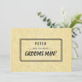 お客様のサービスは花婿介添人Groomsmanとして 招待状 (スタンド正面)