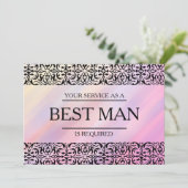 お客様のサービスは花婿介添人Groomsmanとして 招待状 (スタンド正面)