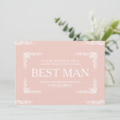 お客様のサービスは花婿介添人Groomsmanとして 招待状 (スタンド正面)
