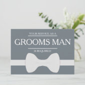 お客様のサービスは花婿介添人Groomsmanとして 招待状 (スタンド正面)