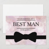 お客様のサービスは花婿介添人Groomsmanとして 招待状 (正面/裏面)