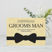 お客様のサービスは花婿介添人Groomsmanとして 招待状 (スタンド正面)