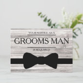 お客様のサービスは花婿介添人Groomsmanとして 招待状 (スタンド正面)