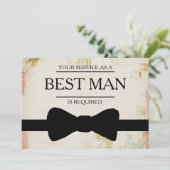 お客様のサービスは花婿介添人Groomsmanとして 招待状 (スタンド正面)