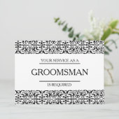 お客様のサービスはGroomsmanとして要求されています 招待状 (スタンド正面)