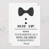 お客様のサービス(リングや輪ベアラ要求) 招待状 (正面/裏面)