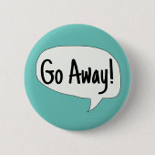 お客様のサービス、移動遠くに、個人宇宙 缶バッジ (正面)