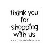 お客様のショッピングに感謝 – Small Business ラバースタンプ (インプリント)