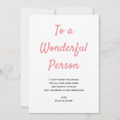 お客様のスタッフやオフィスに対する感謝の言葉 サンキューカード (裏面)