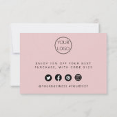 お客様のスモールビジネス向けサンキューカード サンキューカード (裏面)