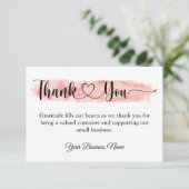 お客様のスモールビジネス向けサンキューカード サンキューカード (スタンド正面)