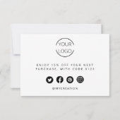 お客様のスモールビジネス向けサンキューカード サンキューカード (裏面)