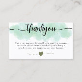 お客様のスモールビジネス向けサンキューカード 名刺 (正面)