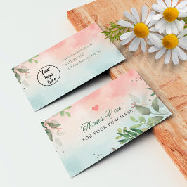 お客様のスモールビジネス向けサンキューカード 名刺