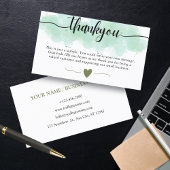 お客様のスモールビジネス向けサンキューカード 名刺