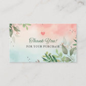 お客様のスモールビジネス向けサンキューカード 名刺 (正面)