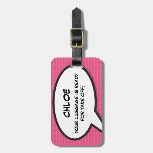 お客様のスーツケースは出発の準備ができました！ ラゲッジタグ (正面縦)