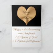 お客様のテキスト入り50周年記念カード カード (内部)