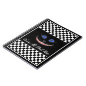 お客様のテキスト/カラーすべての不機嫌はこちらチェシャ猫 ノートブック (左側)