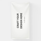 お客様のデザイン、ロゴ、メッセージでカスタマイズされた4'x8' 横断幕 (縦)