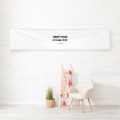 お客様のデザイン、ロゴ、メッセージでカスタマイズ 2.5'x12' 横断幕 (インサイチュ)