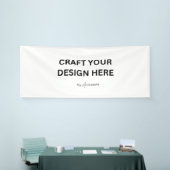 お客様のデザイン、ロゴ、メッセージをカスタマイズ 4'x10' 横断幕 (トレードショー)