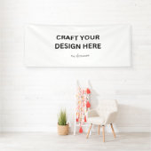 お客様のデザイン、ロゴ、メッセージをカスタマイズ 4'x10' 横断幕 (インサイチュ)