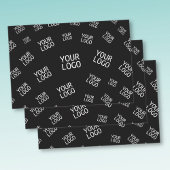 お客様のデザイン、写真、またはビジネスロゴをランダムにタイル状に配置 ラッピングペーパーシート