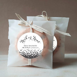 お客様のトリックまたはハロウィーンの治療 ラウンドシール