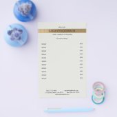 お客様のニーズに合わせたエレガントなゴールドのストライプの模造品 チラシ (シングル)