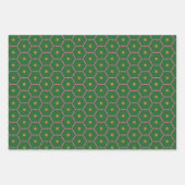 お客様のハイネスエレガントモチーフピンク&グリーン ラッピングペーパーシート (正面3)