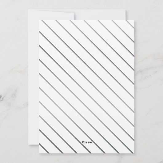 お客様のハートを軽いシルバーホリデー写真に シーズンカード (裏面)