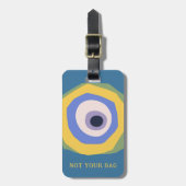 お客様のバッグアイおもしろいデザインカスタム文字 ラゲッジタグ (正面縦)