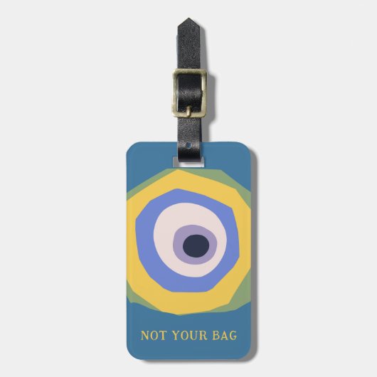 お客様のバッグアイおもしろいデザインカスタム文字 ラゲッジタグ (正面縦)
