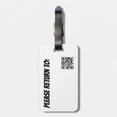 お客様のバッグ荷札ではない ラゲッジタグ (裏面縦)