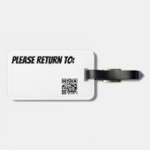 お客様のバッグ荷札ではない ラゲッジタグ (裏面横)