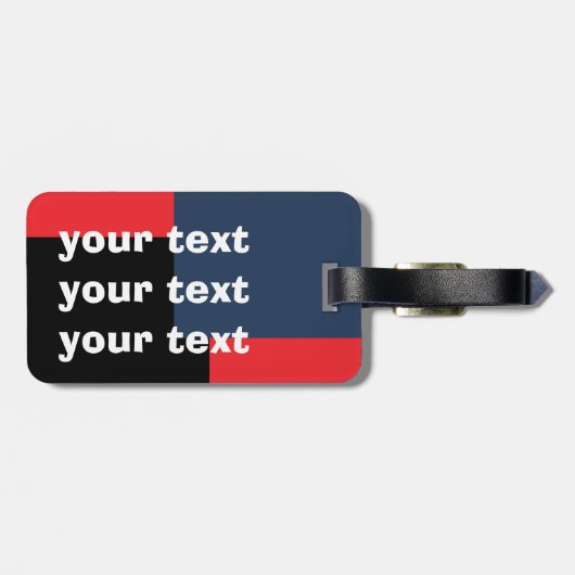 お客様のバッグ荷物タグなし ラゲッジタグ (裏面横)