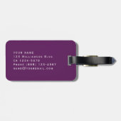 お客様のバッグ鮮やかおもしろいデザインカスタム文字 ラゲッジタグ (裏面横)