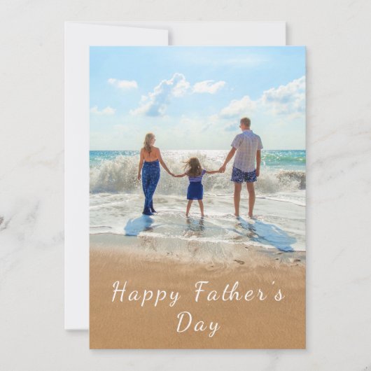 お客様のパパ写真の父の日用カードをパーソナライズ (正面)