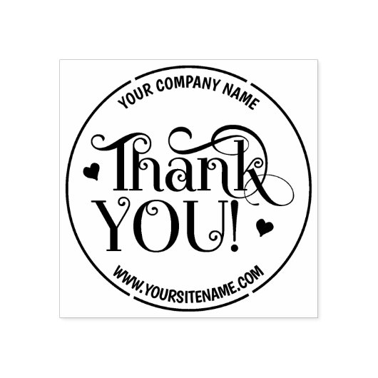 お客様のビジネスとサイトに感謝 ラバースタンプ (インプリント)