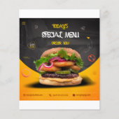 お客様のビジネスに最適なレストランチラシ チラシ (正面)