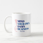 お客様のビジネスに注意 コーヒーマグカップ (左)