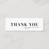 お客様のビジネススクリプトに感謝 スキニー名刺 (正面)