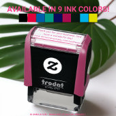 お客様のビジネスパーソナライズされた文字URL セルフインキングスタンプ