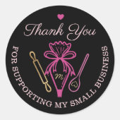 お客様のビジネスベーカリー配管バッグ ラウンドシール (正面)