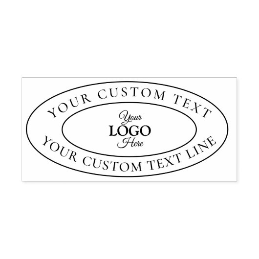 お客様のビジネスロゴ ラバー スタンプをパーソナライズ ラバースタンプ (インプリント)