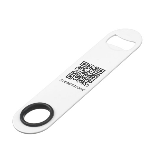 お客様のビジネスロゴQRコードUrlミニマリストかわいい スピード栓抜き (裏面アングル)