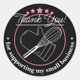 お客様のビジネス向けグレイ・ステッカーをありがとう ラウンドシール